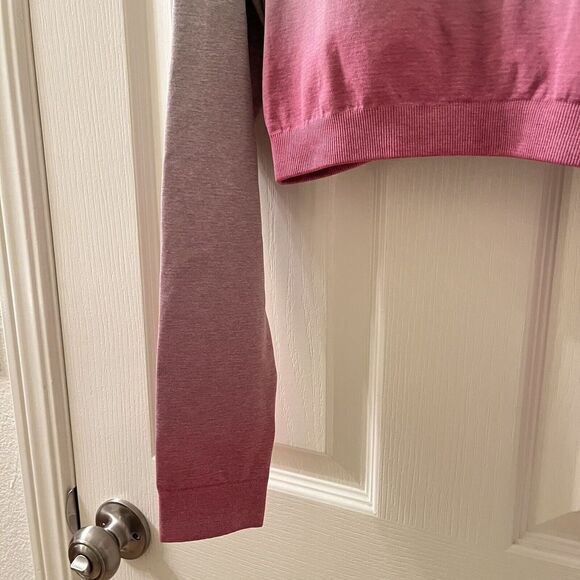 Gymshark Adapt Ombre Seamless Crop Top Pink and Gray Women's Size Small NWT - Picture 6 of 12